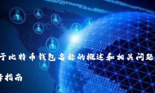 请注意：以下内容是一个关于比特币钱包名称的概述和相关问题的详细介绍，包括和关键词。

比特币钱包的名称及其选择指南